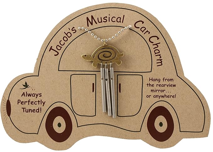 Jacob's Musical Car Charm, Turtle Spiral, Mini Wind Chime