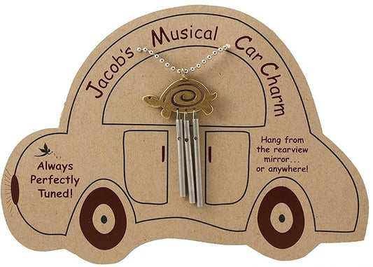 Jacob's Musical Car Charm, Turtle Spiral, Mini Wind Chime