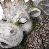 Northlight Sleeping Dragon Outdoor Garden Statue - 14.25"