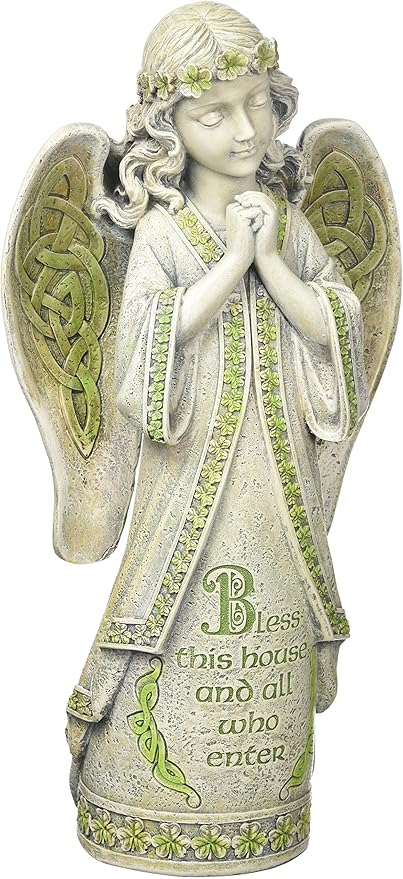 Joseph's Studio by Roman, 14.5" H Celtic Angel Garden Statue, Outdoor Décor, House Warming Gift,