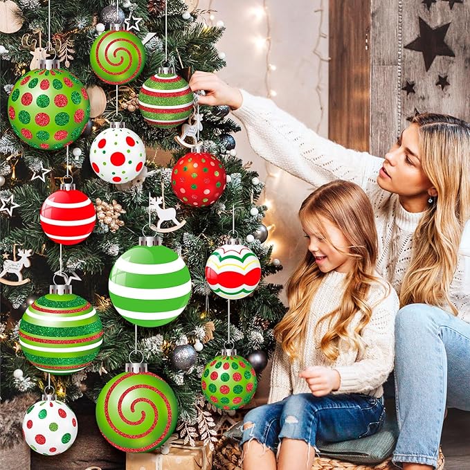 Huwena 24 Pcs Christmas Outdoor Decorations Hanging Ornaments Christmas Yard Signs Double Sided Lawn Decorations for Xmas Party Porch Lawn Decor (Novel Style)