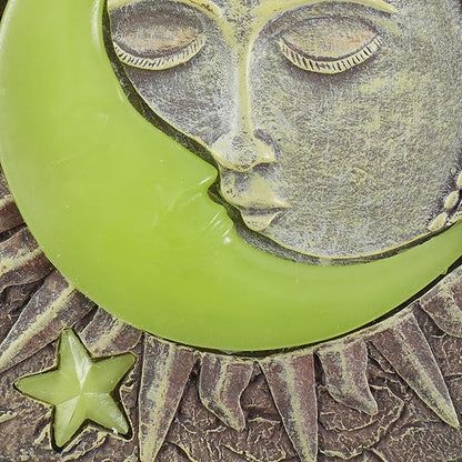 Zingz & Thingz Outdoor Garden Collection Colorful Stepping Stone, 10.25x10.25x0.5, Sun & Moon