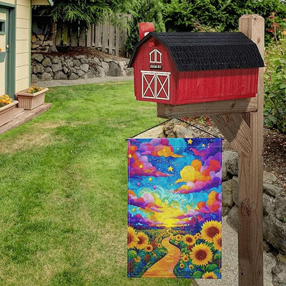 Sunflowers Garden Flag Seasonal Double Sided 12 x 18 Inch Small Yard Flag for Indoor Outdoor Decor Holiday All Seasons