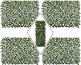 DOEWORKS Expandable Fence Privacy Screen for Balcony Patio Outdoor, Faux Ivy Fencing Panel for Backdrop Garden Backyard Home Decorations - 4PACK