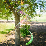 In the Breeze 9156 — 30-inch Iridescent Twister Tail — Suncatcher Wind Spinner for Yards and Gardens, Humane Animal Deterrent…