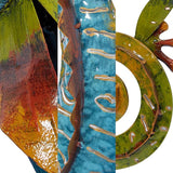Deco 79 Metal Lizard Home Wall Decor Indoor Outdoor Wall Sculpture, Wall Art 15" x 5" x 29", Multi Colored