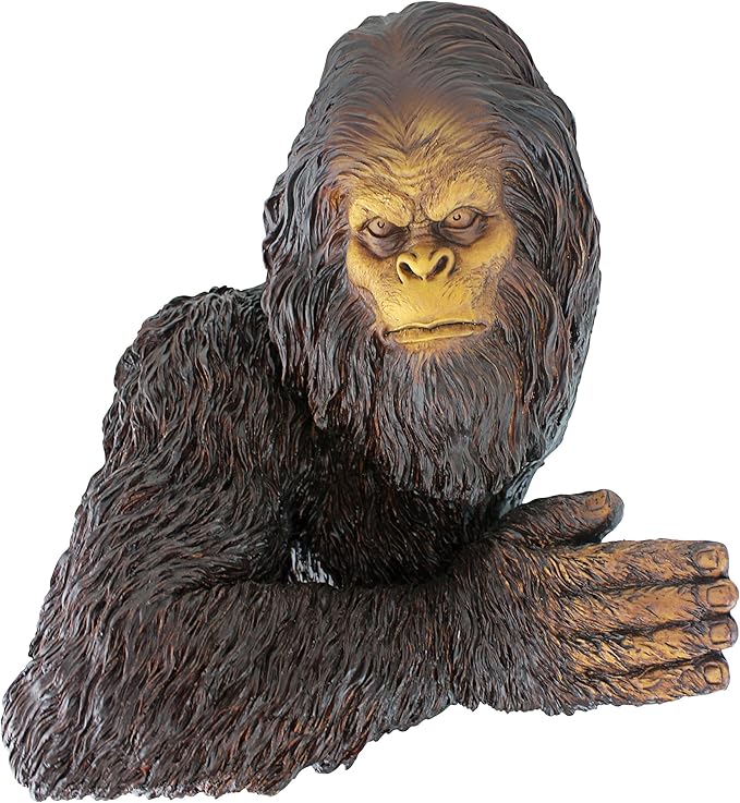 Design Toscano DB583078 Bigfoot The Bashful Yeti Indoor/Outdoor Garden Tree Sculpture, 15 Inches Wide, 12 Inches Deep, 15 Inches High, Handcast Polyresin, Full Color Finish