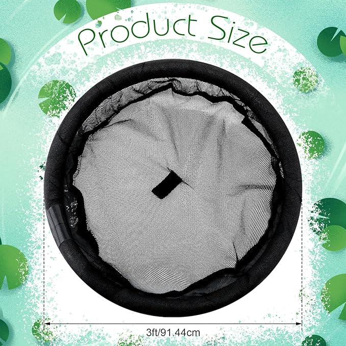 Diameter Fish Barrier Black Flora Round Floating Island Plant Protector for Your Home Pond Protects Fish