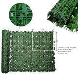 Bybeton Artificial Ivy Privacy Screen - 40" X 160" UV-Anti Fake Leaves Vines -Fade-Proof Leaf Panels for Outdoor Patio, Backyard Garden & Balcony Fence