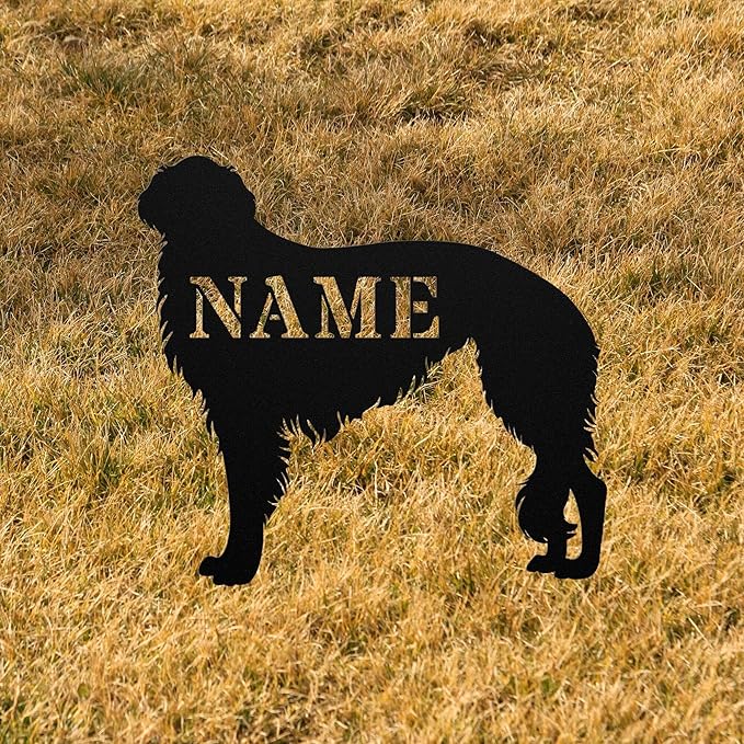 Personalized Borzoi Yard Statue Stake,Custom Borzoi Outdoor Garden Art Decor,Memorial Remembrance Sculpture for Yard Garden Porch Lawn Grassland Park Farm Flowerpot Decor.
