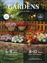 GIGALUMI Solar Lights Outdoor for Garden Decor, 4 Pack Solar Flower Lights Waterproof, 2 Lighting Modes 28 Carnations for Pathway,Yard, Patio Decoration, Gardening Gifts for Women (Red)
