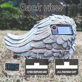 Solar Dog Garden Statue Decor for Outside, Dog Lover Gifts with Wings and 7 LED Lights for Outdoor, Garden and Patio Decor for Yard, Unique Birthday House Warming Gifts for Mom
