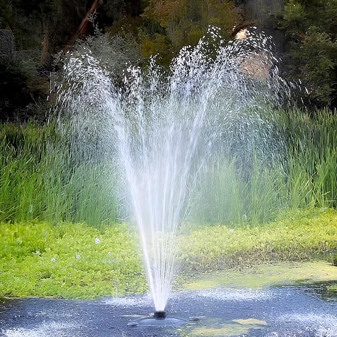 Custom Pro FT 14000 GPH Floating Pond Fountain & Aearator | Complete Kit with 14,000 GPH Pump, 200 Foot Power Cord, 3 Spray Styles and More | 100% USA-Based Customer Service and Warranty Support!