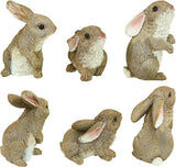 Design Toscano The Bunny Den, Garden Rabbit Statue: Set of Six