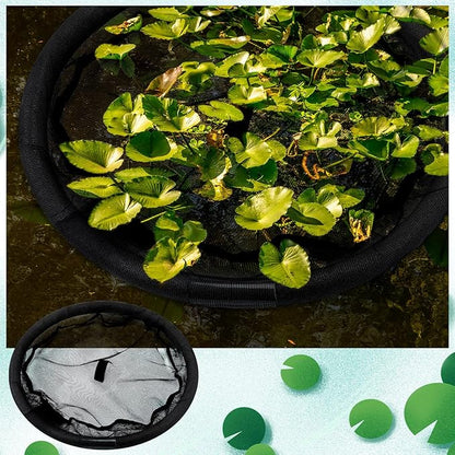 Diameter Fish Barrier Black Flora Round Floating Island Plant Protector for Your Home Pond Protects Fish