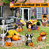6 PCS Halloween Dog Decorations Cute Halloween Yard Sign with Stakes Dog Yard Decorations Halloween Yard Decorations Outdoor Signs
