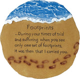 Spoontiques - Garden Décor - Footprints Stepping Stone - Decorative Stone for Garden