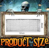 197" x 85" Halloween Creepy Cloth - Halloween Spooky Fabric Cloth - Scary Gauze Blood Creepy Cloth for Haunted House Halloween Party Yard Wall Doorway Outdoors Decoration