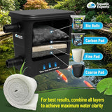 Classic Koi Pond Filter Pad FINE - White Bulk Roll Pond Filter Media, Ultra-Durable Pond Filters for Outdoor Ponds, Reusable Fish Pond Filter Material, USA, Aquatic Experts (3/4" - 1" x 24" x 56")