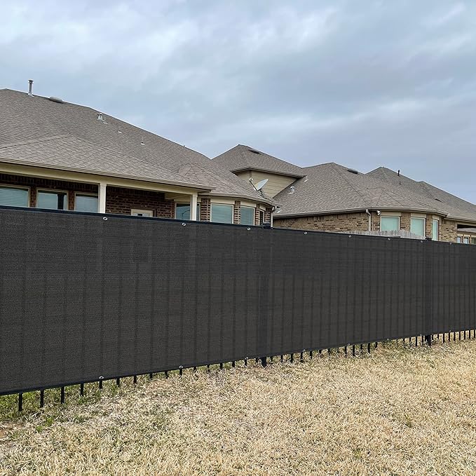 Alion Home Elegant Privacy Screen for Backyard Deck, Patio, Balcony, Fence, Pool, Porch, Railing - (3FT Height) Black (3' x 10')