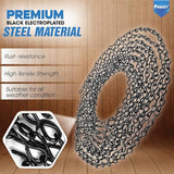 [Upgraded] 236” Black Electroplated Steel Hanging Chain with S-Hooks, Snap Hooks, Ceiling Hooks & Pliers, 33LBS Load Bearing, Adjustable Length for Hanging Bird Feeders, Planters, Lanterns, Billboards