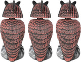 Hausse 3 Pack Bird Scarecrow Fake Owl Decoy Sculpture, Rotating Head Plastic Owl Bird Deterrents, 10.6 Inch Height Nature Enemy Horned Pest Repellent for Outdoor Garden Yard