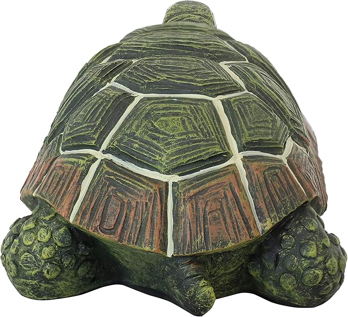 Sunnydaze Terrance the Tortoise 9-Inch Long Polystone Indoor/Outdoor Garden Statue