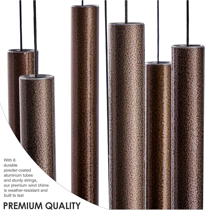 Wind Chimes for Outside Deep Tone - 38'' Wind Chimes Outdoor Clearance, Deep Tone, Windchimes Outdoors, Memorial Gift, Sympathy Gift, Garden Patio, Home Décor, Bronze