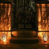 Solar Outdoor Lights Garden Decor Waterproof Crackle Glass Globe,Metal Yard Art Outdoor Solar Garden Lights for Decor Yard,Porch,Patio Decorations.Gardening Gifts for Women/Mom.