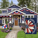 250th Anniversary America Garden Flag, 250 Anniversary USA Flag Patriotic Banner 250 Years of Freedom Yard Sign 4th of July Double-Sided Waterproof 1776-2026 Commemorative Flag 12x18 Inch