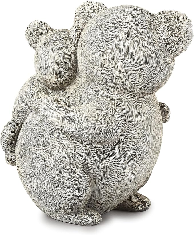 Roman Giftware Inc., Pudgy Pals Collection, Koala and Baby Statue, 8.5" H,Decorative, Garden Gift, Home Outdoor Decor
