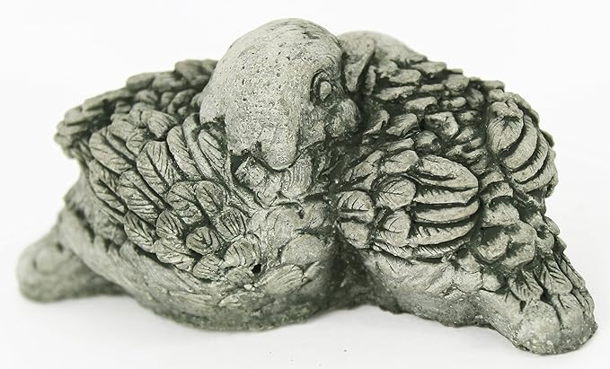 Nesting Birds Concrete Garden Statue Cement Figurine Bird Cast Stone Sculpture