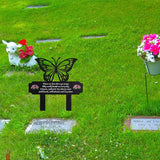HOGIKUO Butterfly Memorial Stake for Grave Decoration, Grave Markers testing Time