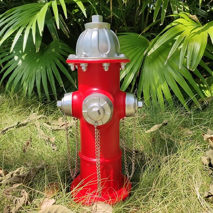 Dog Pee Post - Fake Fire Hydrant Outdoor Play Equipment, Puppy Training Post - 14.5 inch