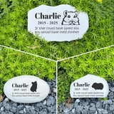 Personalized Pet Memorial Stone - Guinea Pig Headstone -Hamster Tombstone - Garden Stepping Stone Customized - Loss Gift for Hamster - Garden Cemetery Decorations
