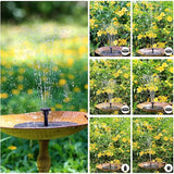 Solar Fountain Pump for Bird Bath, Floating Solar Water Fountain with Adjustable Spray Outdoor Water Feature for Garden Pond Patio Bird Bath Fountain Decoration (2PC)