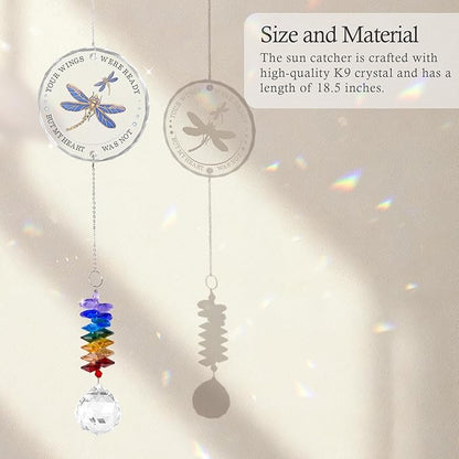Glass Ornament Suncatcher - Sympathy Gifts for Loss of Loved One - Unique Memorial Gift - Bereavement Grieving Gifts for Sisters Brothers Friends - Mother's Day for Mom Dad