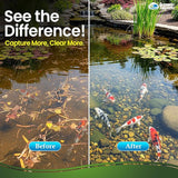 Aquatic Experts Classic Koi Pond Filter Pad Bundle – Fine & Coarse Bulk Roll Pond Filter Media, Ultra Durable Reusable Fish Pond Filter Material (Fine: 12" x 72", Coarse: 12" x 72")