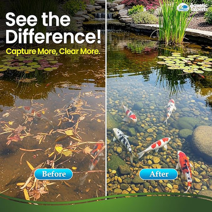 Aquatic Experts Classic Koi Pond Filter Pad Bundle – Fine & Coarse Bulk Roll Pond Filter Media, Ultra Durable Reusable Fish Pond Filter Material (Fine: 12" x 72", Coarse: 12" x 72")