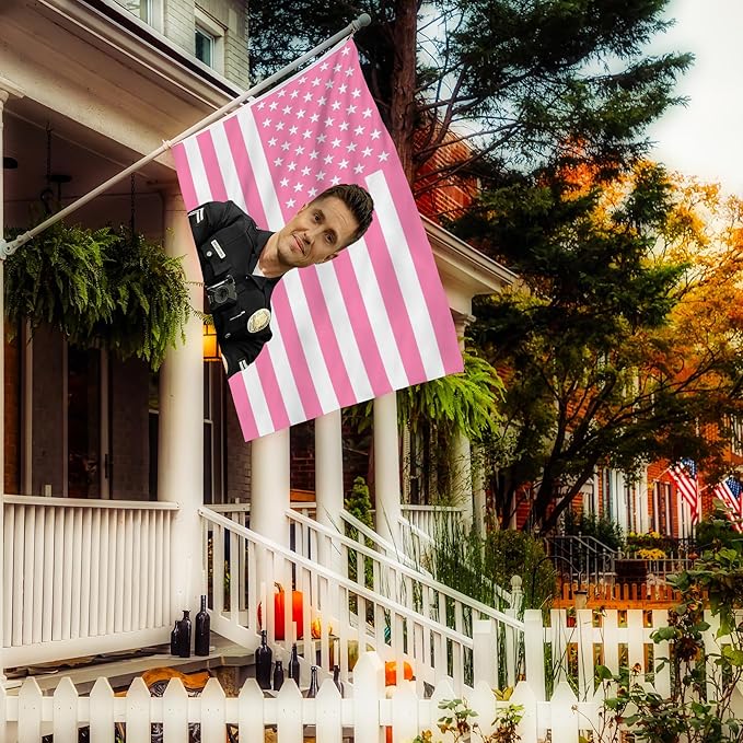 Shmbada Eric Winter Tim Bradford 3x5 Foot Decorative Flag Tapestry with 2 Brass Grommets for Outdoor Indoor, Double Stitched, Wall Hanging Room Decor, College Dorm Porch Outside Decorations