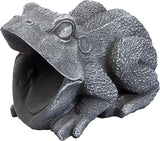 Design Toscano QM7512081 Garden Frog Decorative Object, Grey Stone