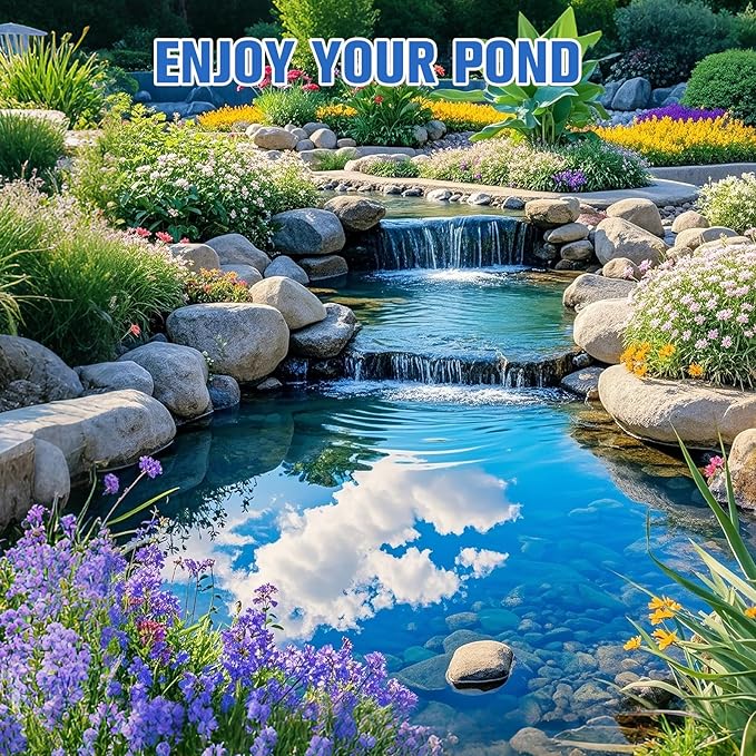 Muck Removal-4.1LB Natural Pond Clear Water Treatment, Muck and Sludge Remover for Ponds & Lakes, Oxygenates, Eliminates Odors, Safe for Fish, Pets, Plants, Treats Up to 20,000 Sq Ft