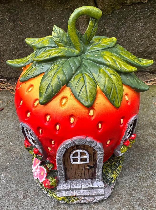 6 Inch Fairy Garden Strawberry House