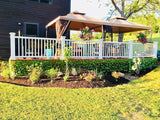 GLANT Expandable Fence Privacy Screen for Balcony Patio Outdoor,Decorative Faux Ivy Fencing Panel,Artificial Hedges (Single Sided Leaves) (1, Green-Verdant)