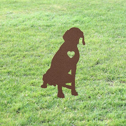 German Shorthaired Pointer Garden Statue Stake,Custom GSP Dog Outdoor Yard Art Decor,Memorial Remembrance Sculpture Outdoor for Yard Garden Porch Lawn Grassland Park Farm Flowerpot Decor.