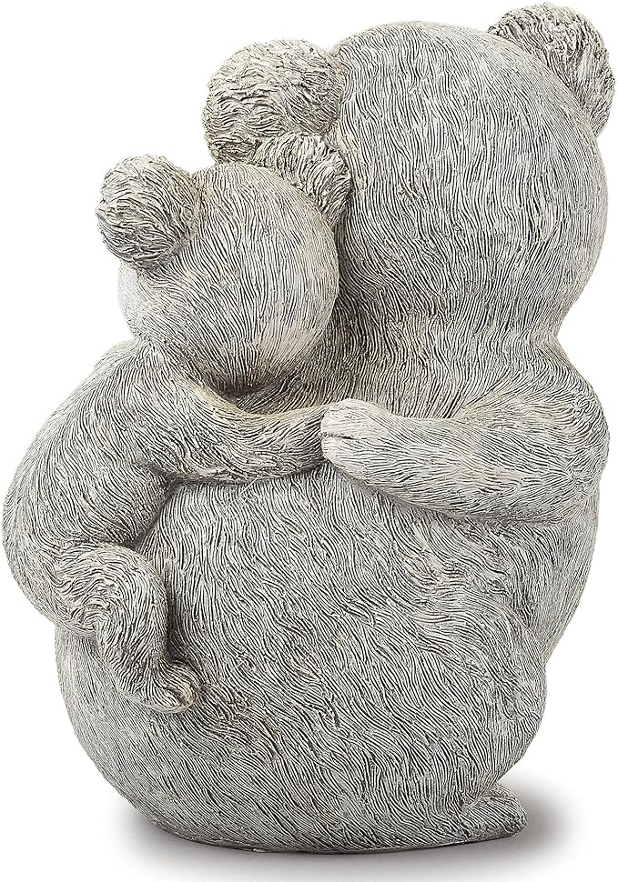 Roman Giftware Inc., Pudgy Pals Collection, Koala and Baby Statue, 8.5" H,Decorative, Garden Gift, Home Outdoor Decor
