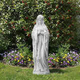 Virgin Mary Praying Statue, 29.9" H Garden Statue of Mary, Blessed Mother Outdoor Religious Sculpture for Patio Yard Home Decor