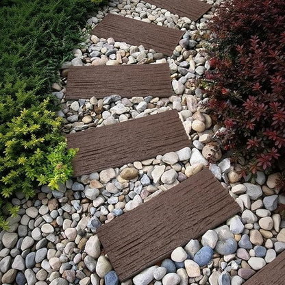 Sekcen 3 Pack Rubber Stepping Stones Outdoor Walkway Garden Recycled Paving Stones Pavers for Walkways