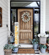 Hello Spring Wooden Porch Sign 47" Spring Large Welcome Porch Sign for Home Front Door Yard Season Decor