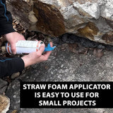 Half Off Ponds Black Waterfall Foam Sealant Spray – Expanding Pond Foam for Koi Ponds, Water Features & Rock Gaps – Landscape Foam Filler for Waterfalls – 16oz Straw Can, Waterproof Polyurethane